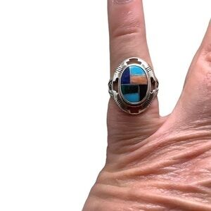 Carolyn Pollack sterling silver Mosaic ring